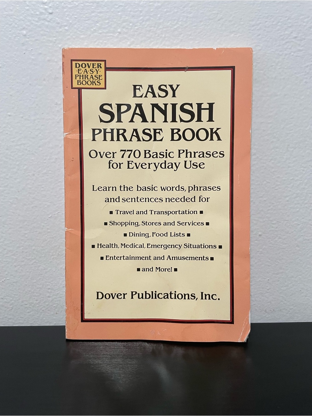 Easy Spanish Phrase Book Basic Phrases Everyday Use Dover Paperback Travel 1994